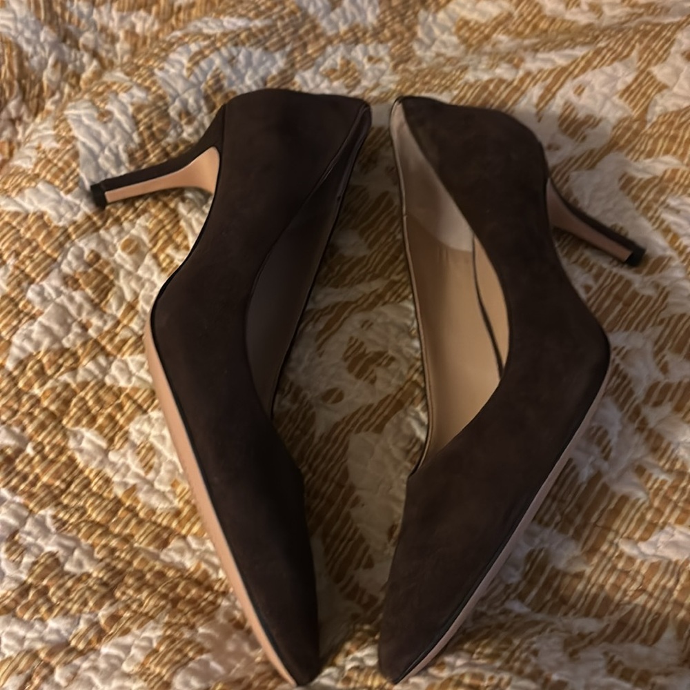 Lauren by Ralph Lauren Women's Lanette Suede Kitten Heels Pump Size 6 No Box - Picture 9 of 9